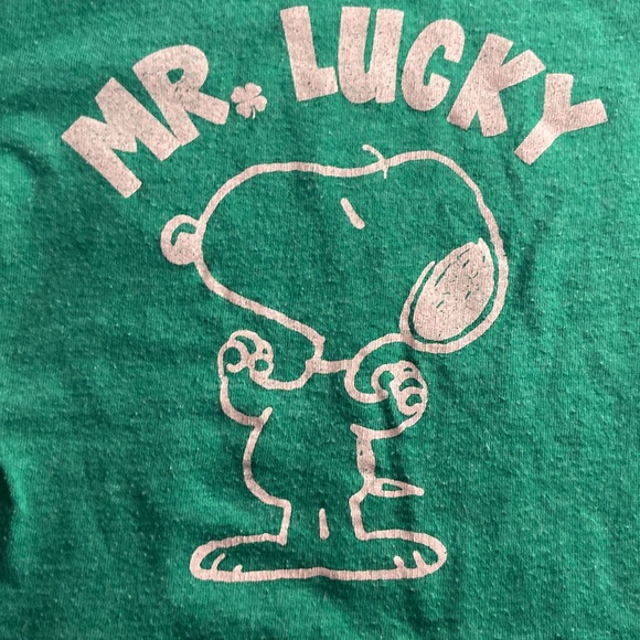 Set of 2 Short Sleeve St. Patrick’s Day Size 18 MonthsTops Peanuts Snoopy - Picture 3 of 11
